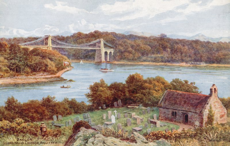 Bangor, Llandisillio Kilisesi, Anglesey by Alfred Robert Quinton