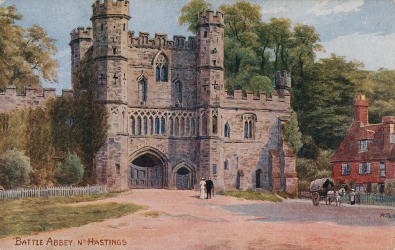Battle Abbey near Hastings  by Alfred Robert Quinton