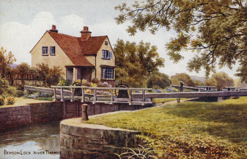 Benson Lock Thames Nehri by Alfred Robert Quinton
