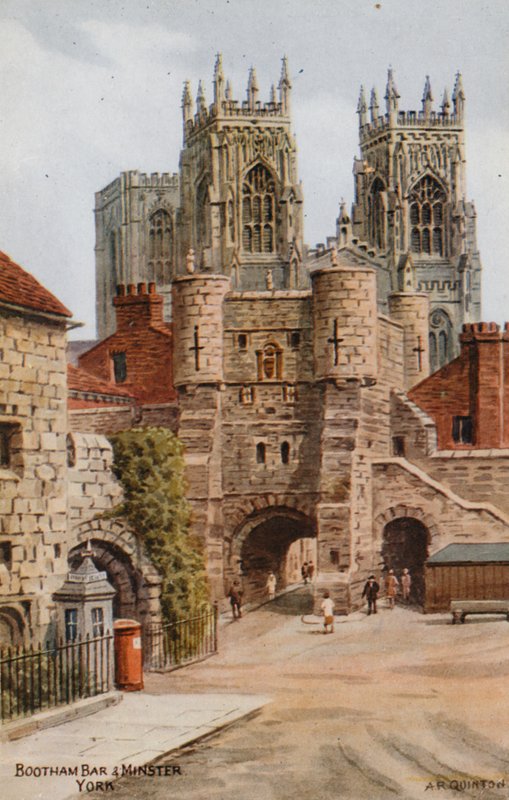 Bootham Bar ve Minster, York by Alfred Robert Quinton