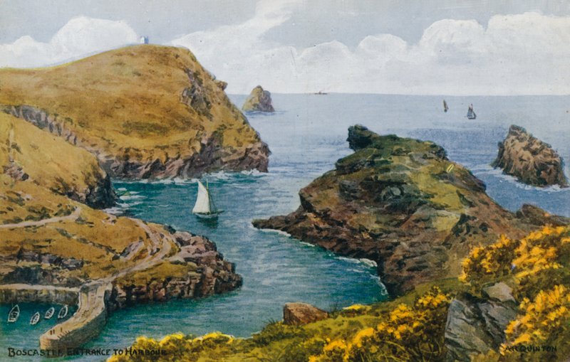 Boscastle, Limana Giriş by Alfred Robert Quinton