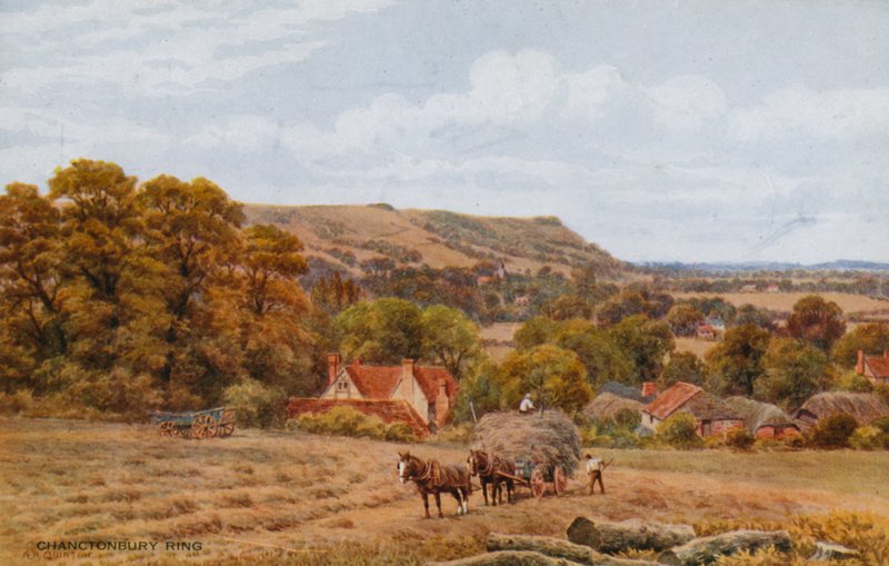 Worthing yakınlarındaki Chanctonbury Ring by Alfred Robert Quinton
