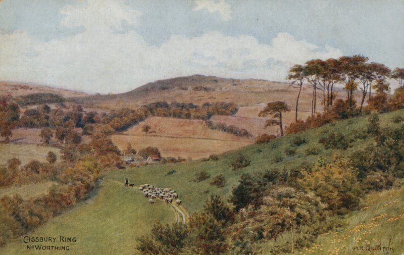 Worthing yakınlarındaki Cissbury Ring by Alfred Robert Quinton