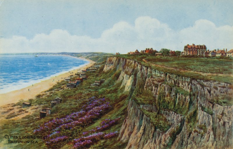 Batıya bakan uçurumlar, Barton-on-Sea by Alfred Robert Quinton