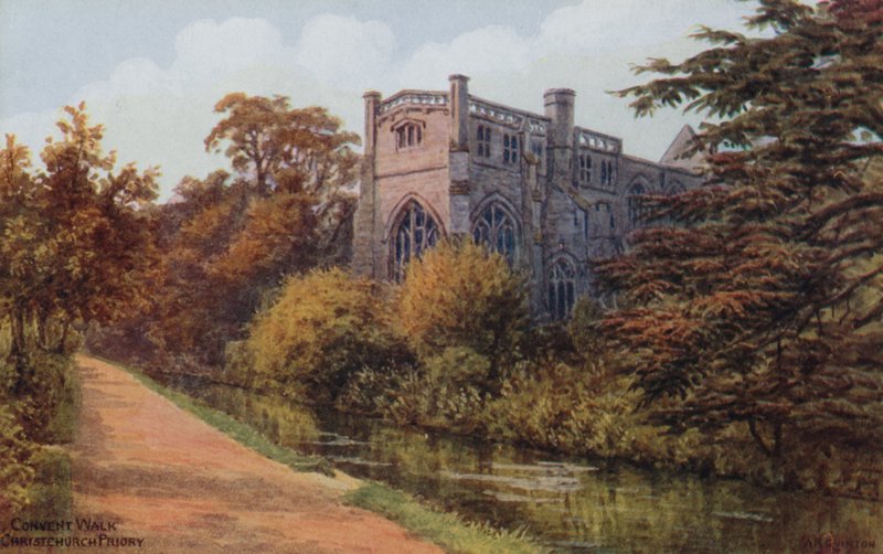 Manastır Yürüyüşü, Christchurch Manastırı by Alfred Robert Quinton