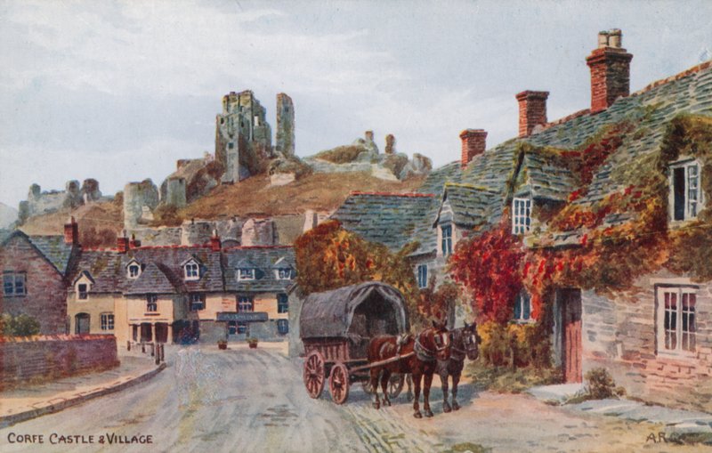 Korfe Kalesi ve Köyü by Alfred Robert Quinton