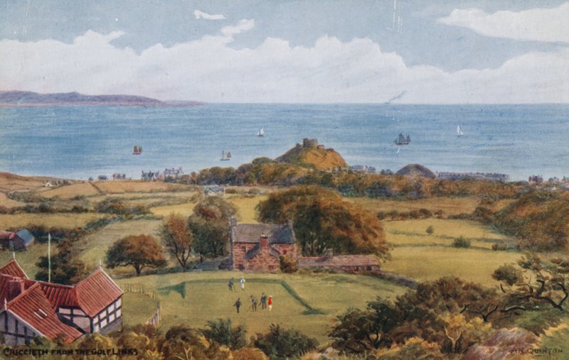 Golf Linklerinden Criccieth by Alfred Robert Quinton