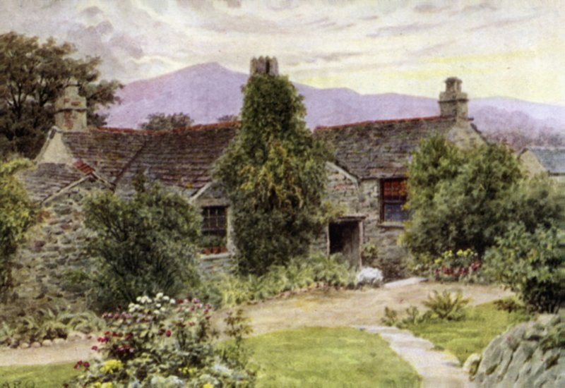 Dove Cottage, Grasmere (renkli taş) by Alfred Robert Quinton