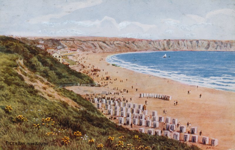 Filey Bay, from South  by Alfred Robert Quinton