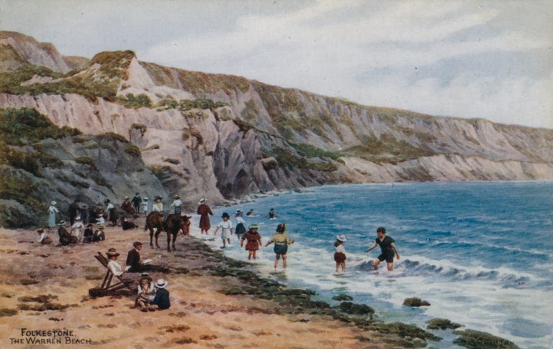 Folkestone, Warren Plajı by Alfred Robert Quinton