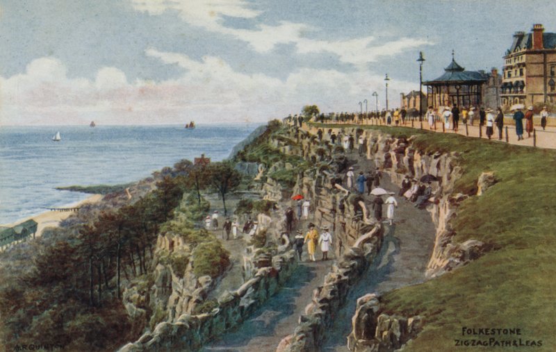 Folkestone, Zig Zag Yolu ve Kiralama by Alfred Robert Quinton