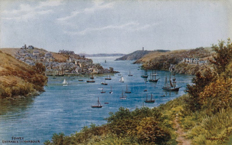 Fowey, Entrance to Harbour  by Alfred Robert Quinton