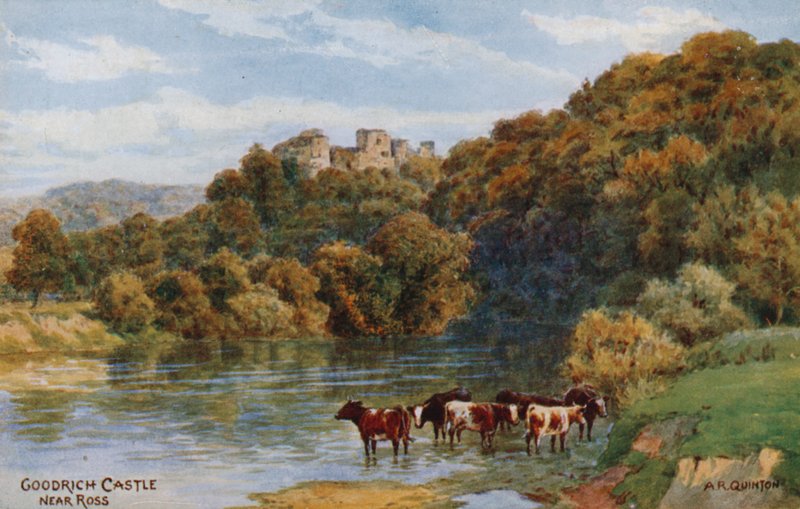 Ross yakınlarındaki Goodrich Kalesi by Alfred Robert Quinton