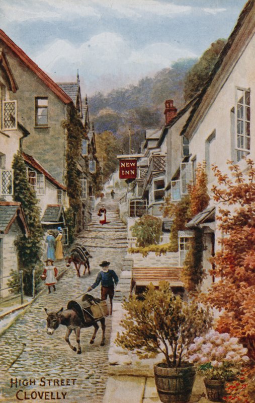 High Street, Clovelly  by Alfred Robert Quinton