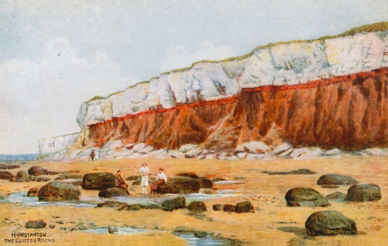 Hunstanton, Uçurumlar ve Kayalar by Alfred Robert Quinton