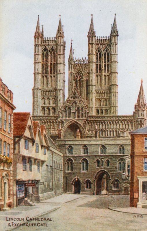 Lincoln Cathedral, and Exchequer Gate  by Alfred Robert Quinton