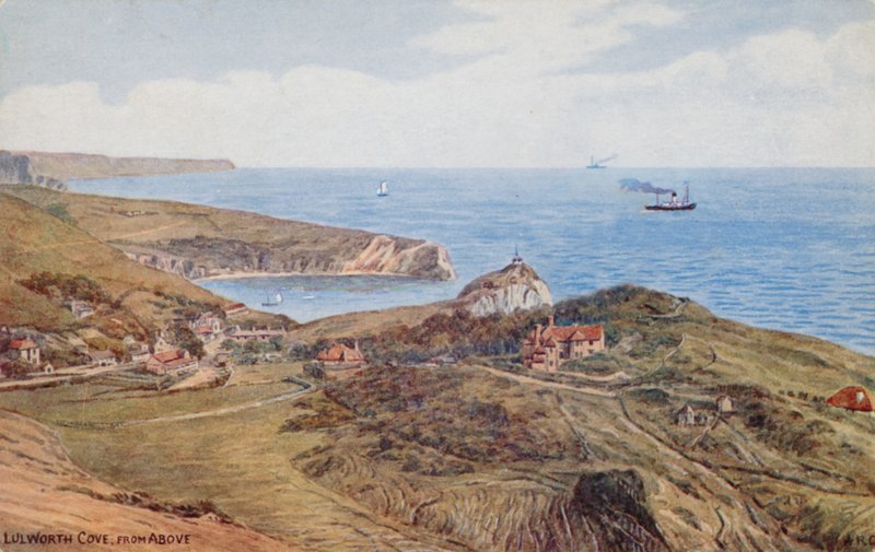 Lulworth Koyu yukarıdan by Alfred Robert Quinton