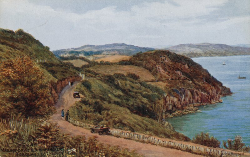 Marine Drive ve Piskopos Yürüyüşü, Torquay by Alfred Robert Quinton