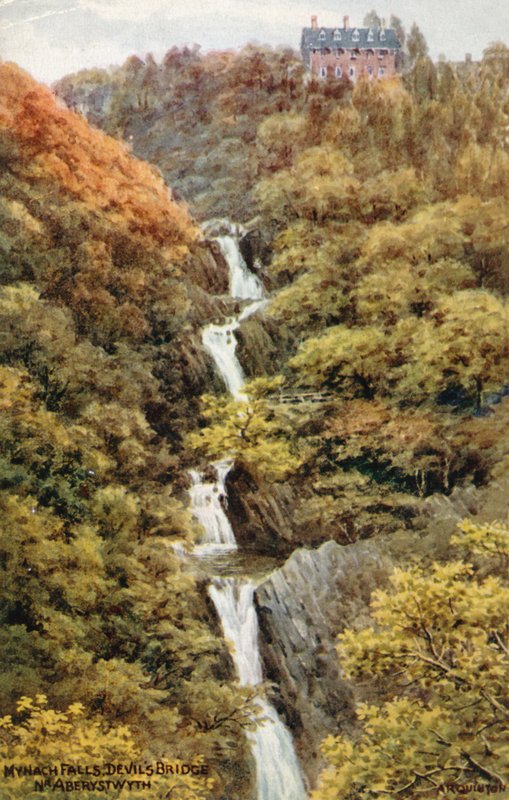 Monk Falls, Şeytan Köprüsü, Nr. Aberystwyth by Alfred Robert Quinton