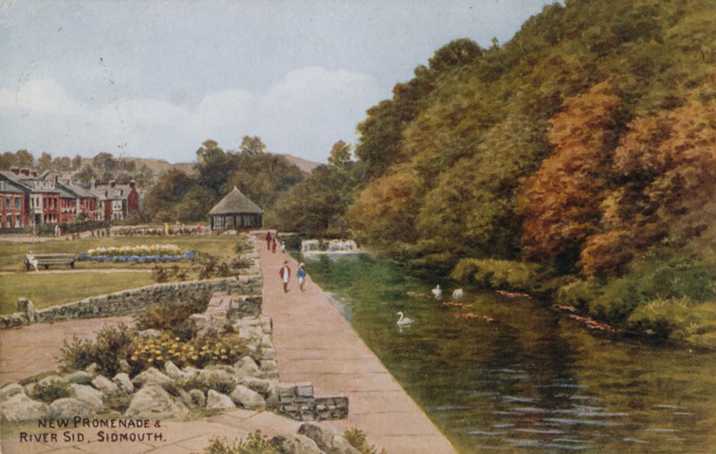 Yeni Gezinti Yeri ve Sid Nehri, Sidmouth by Alfred Robert Quinton