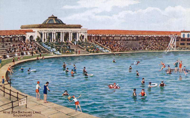 Yeni Deniz Yıkanma Gölü, Southport by Alfred Robert Quinton
