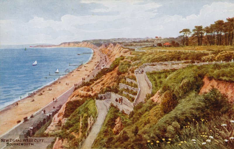 New Zig-zag West Cliff, Bournemouth  by Alfred Robert Quinton
