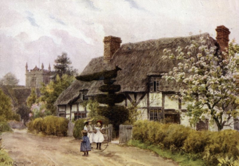 Norton, Evesham yakınlarında, Worcester (renkli taş) by Alfred Robert Quinton