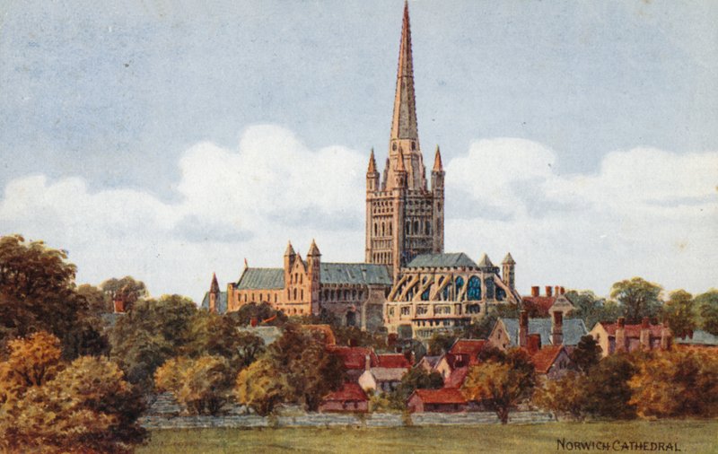 Norwich Cathedral  by Alfred Robert Quinton