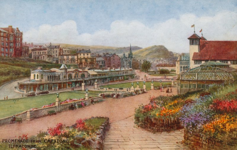 Promenade from Capstone, Ilfracombe  by Alfred Robert Quinton