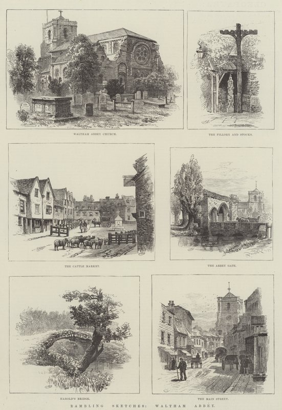 Başıboş Eskizler, Waltham Manastırı by Alfred Robert Quinton