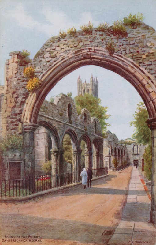 Manastırın Harabeleri, Canterbury Katedrali by Alfred Robert Quinton