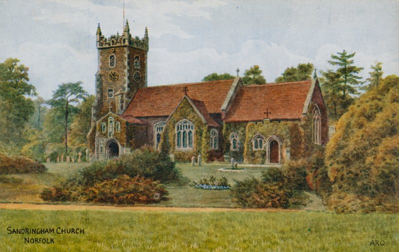 Sandringham Kilisesi, Norfolk by Alfred Robert Quinton