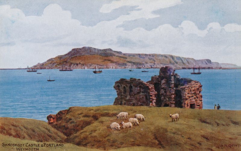 Sandsfoot Kalesi ve Portland, Weymouth by Alfred Robert Quinton