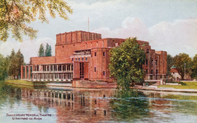 Shakespeare Anıt Tiyatrosu, Stratford on Avon by Alfred Robert Quinton