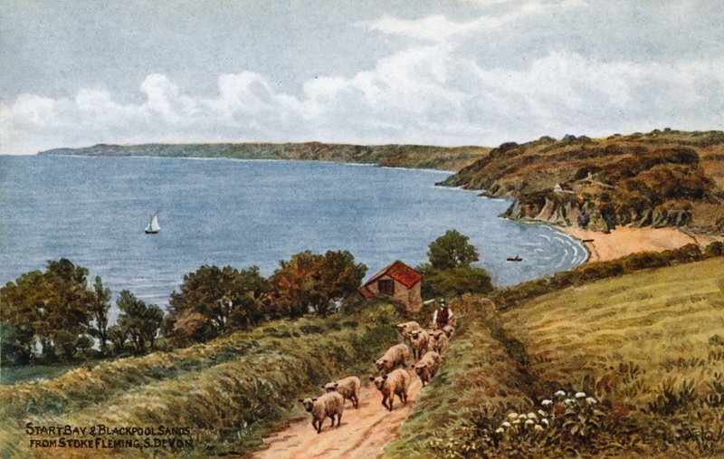 Bay ve Blackpool Sands, Stoke Fleming, S Devon