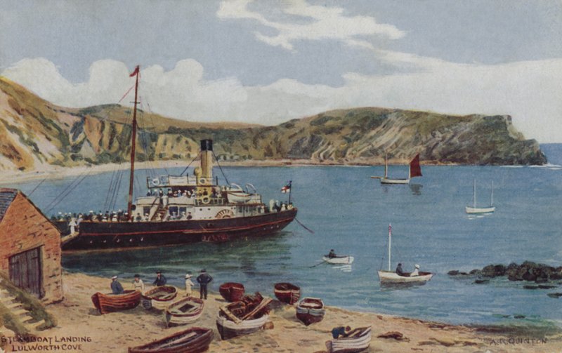 Steamboat Landing, Lulworth Cove  by Alfred Robert Quinton