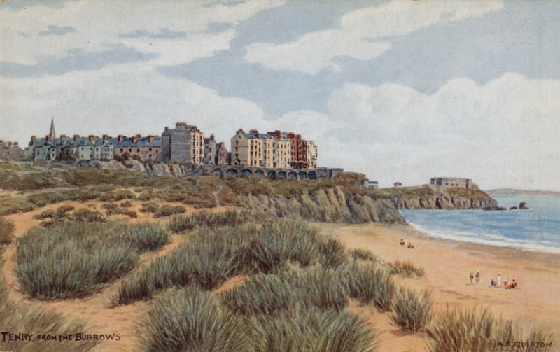 Tenby, From The Burrows  by Alfred Robert Quinton