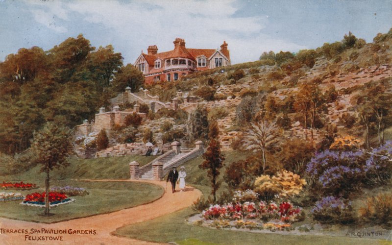 Teraslar, Spa Pavilion Bahçeleri, Felixstowe by Alfred Robert Quinton