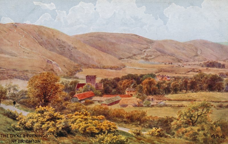 Brighton yakınlarındaki Dyke ve Poynings by Alfred Robert Quinton