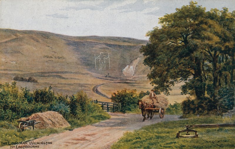 The Long Man, Wilmington, Eastbourne  by Alfred Robert Quinton
