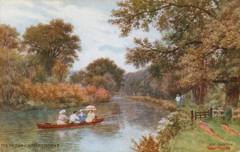 Sjávarverönd og kastali, Criccieth by Alfred Robert Quinton