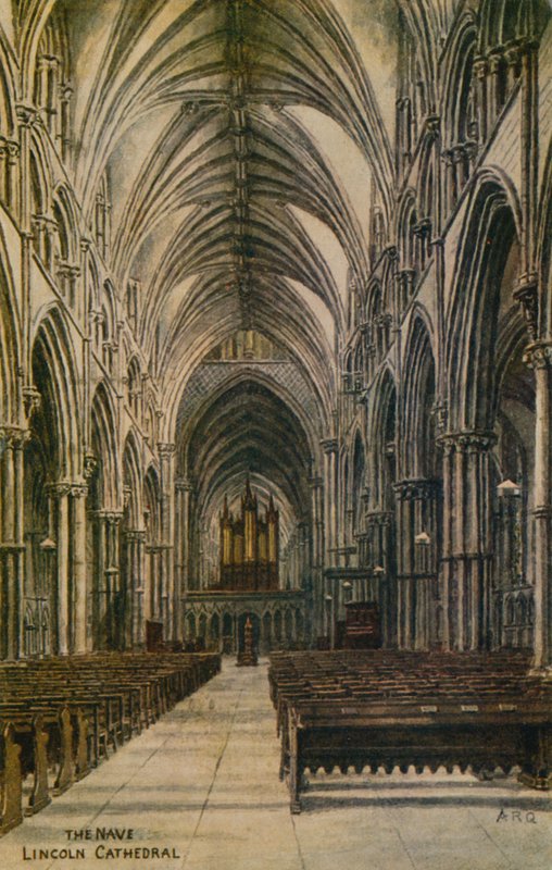 Nef, Lincoln Katedrali by Alfred Robert Quinton