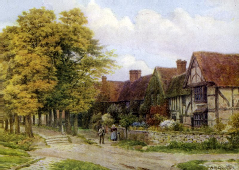 Manastır, Steventon, Berks (renkli taş) by Alfred Robert Quinton