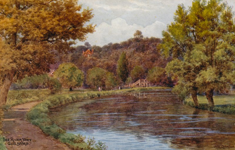 Wey Nehri, Guildford by Alfred Robert Quinton