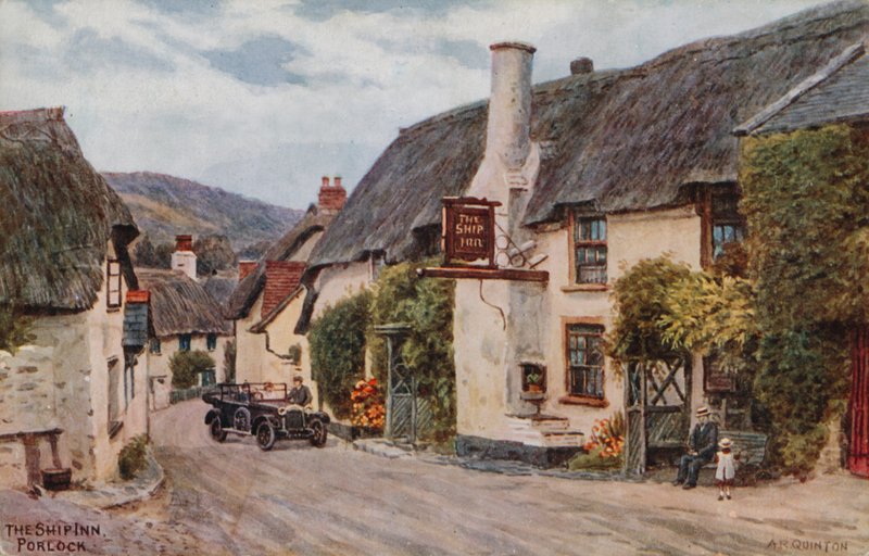 The Ship Inn, Porlock  by Alfred Robert Quinton