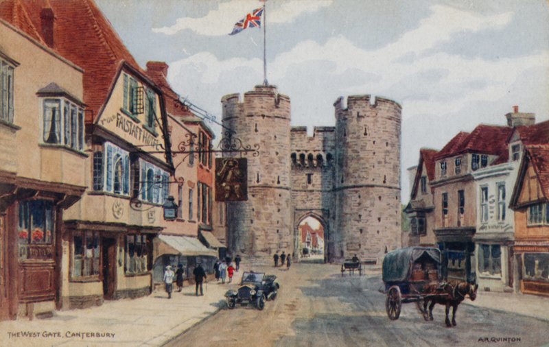 Batı Kapısı, Canterbury by Alfred Robert Quinton