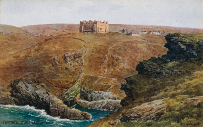 Tintagel, Cove and Hotel  by Alfred Robert Quinton