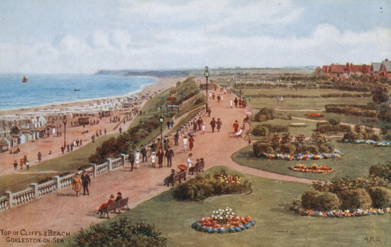 Top of Cliffs and Beach, Gorleston-on-Sea  by Alfred Robert Quinton