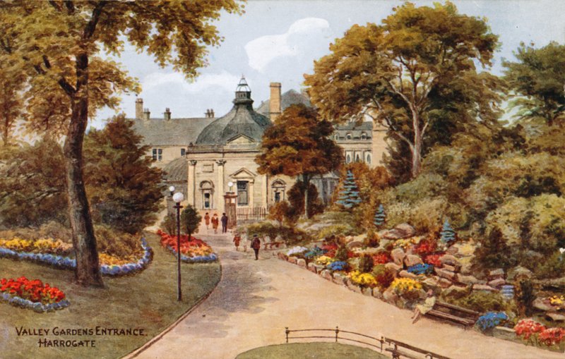 Valley Gardens Entrance, Harrogate  by Alfred Robert Quinton