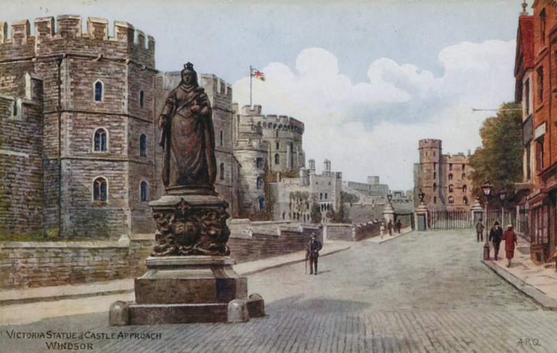 Victoria Heykeli ve Kale Yaklaşımı, Windsor by Alfred Robert Quinton